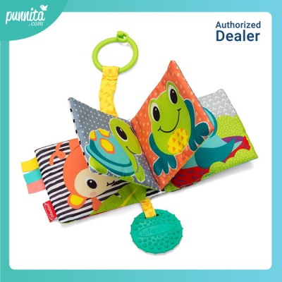 Infantino Link & Squeak Animal Crinkle Book - หนังสือผ้ารูปสัตว์ต่างๆ